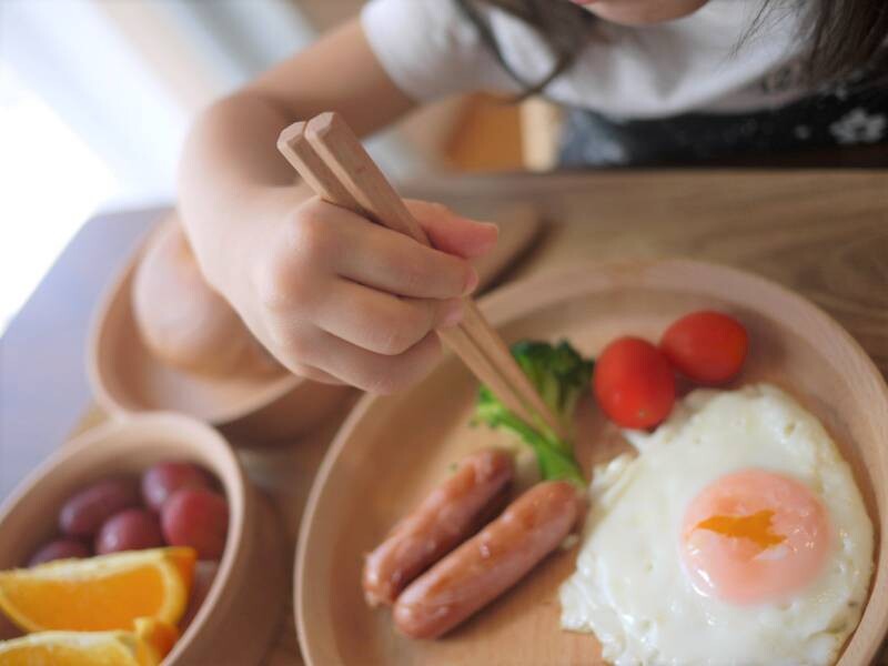 5-Piece Natural Wooden Children’s Tableware Set - Grandeck Sky