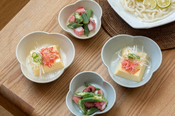 Asumi Flower-shaped bowl - mino ware
