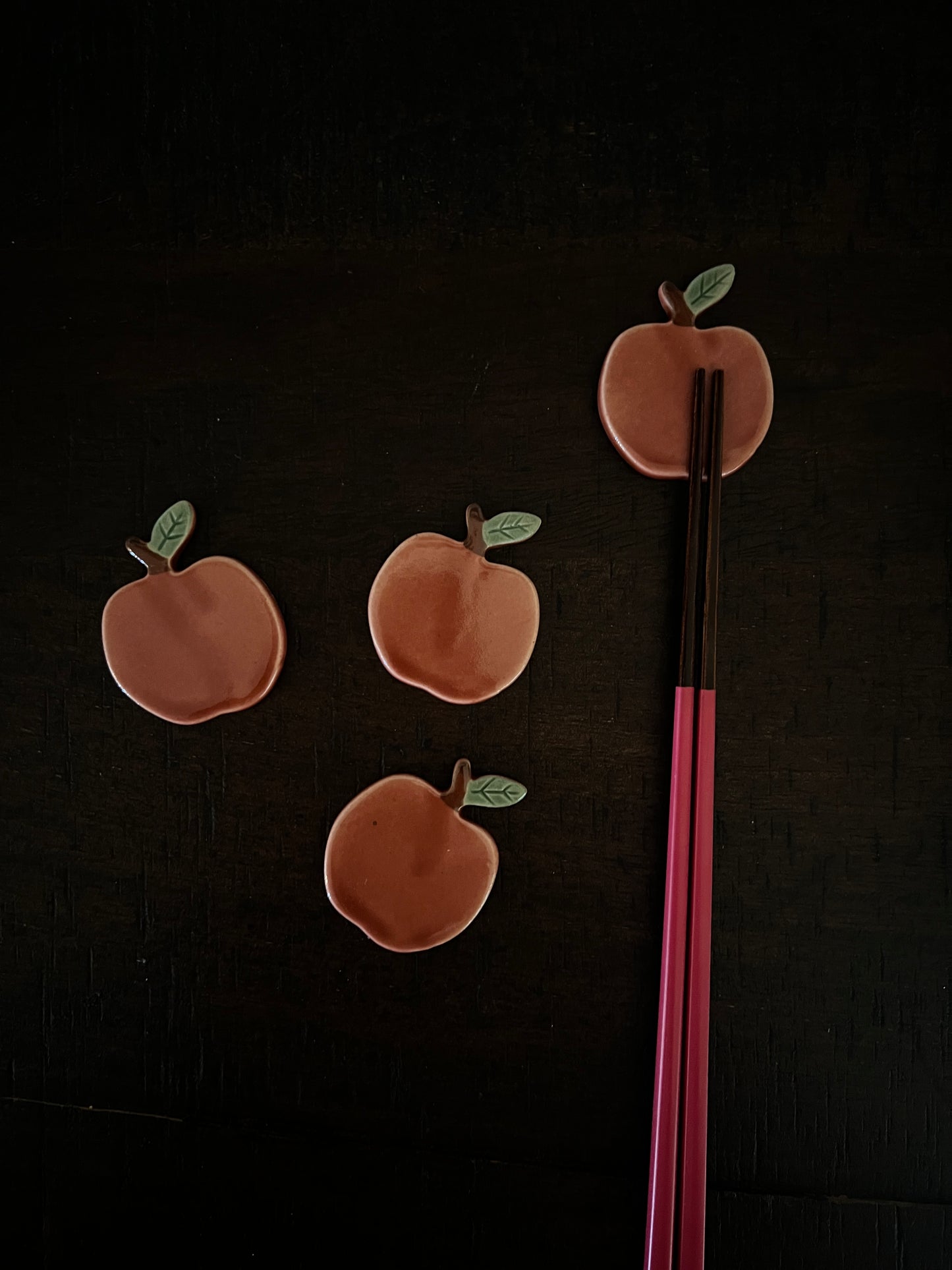 Apple chopstick rest