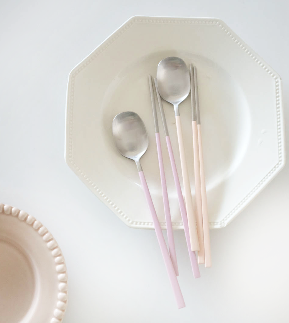 Petal Korean Spoon and Chopsticks