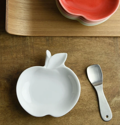 Apple Mino ware small dish